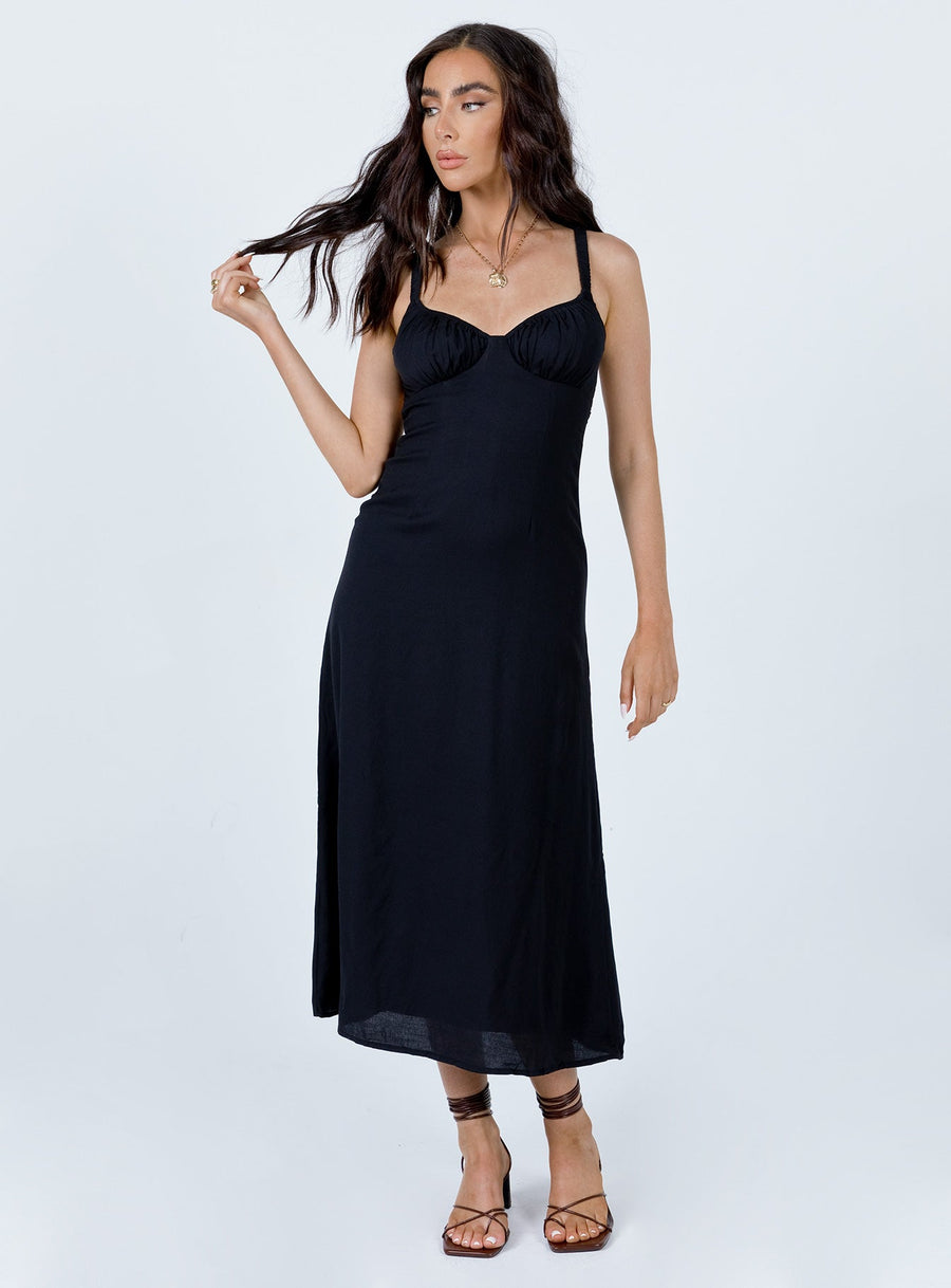 Georgia Midi Dress Black · photo 3