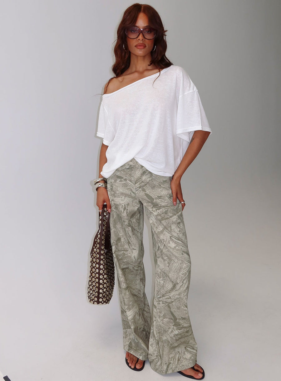 Winny Off Shoulder Tee White · photo 3