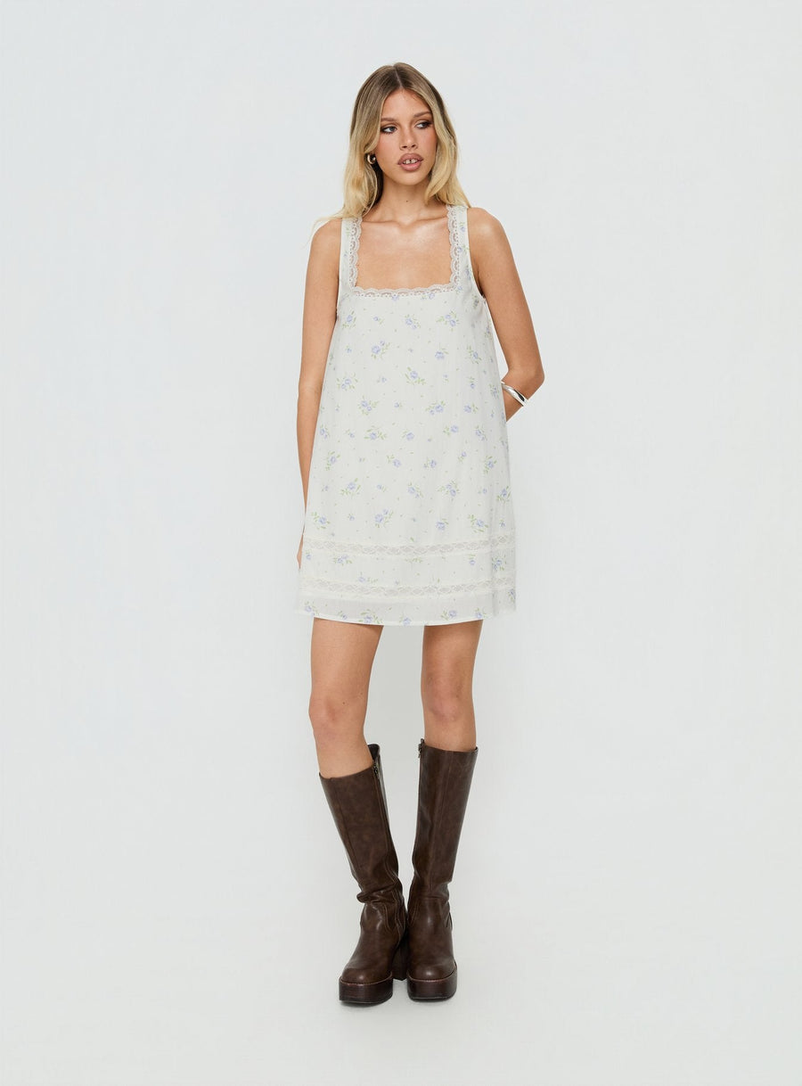 Alanah Mini Dress Blue Ditsy · photo 3