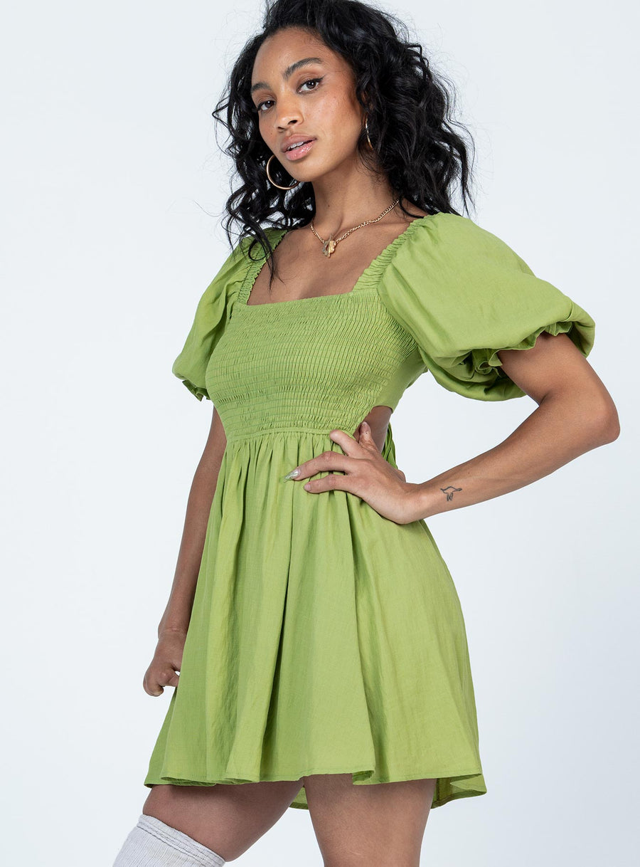 Dani Mini Dress Green · photo 4