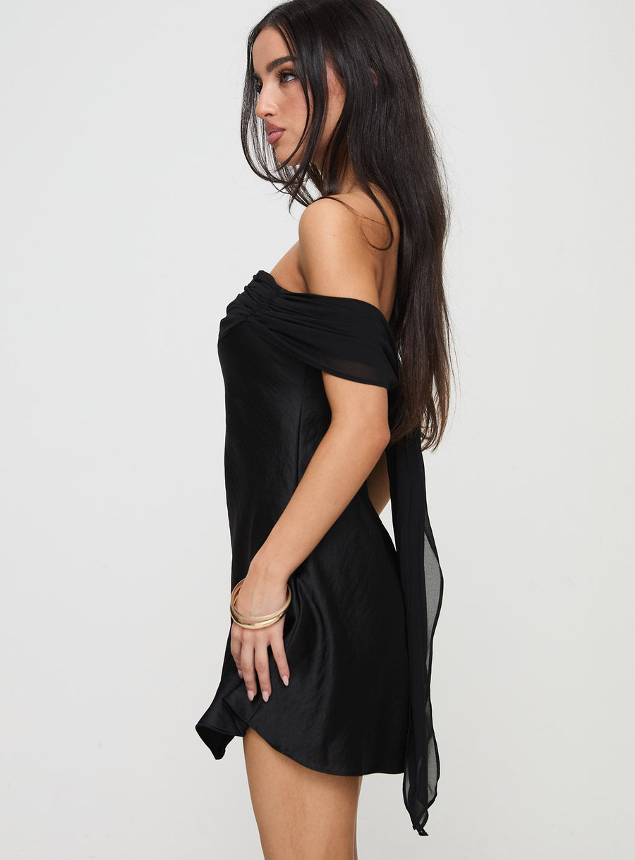 Adoration Mini Dress Black Petite · photo 4