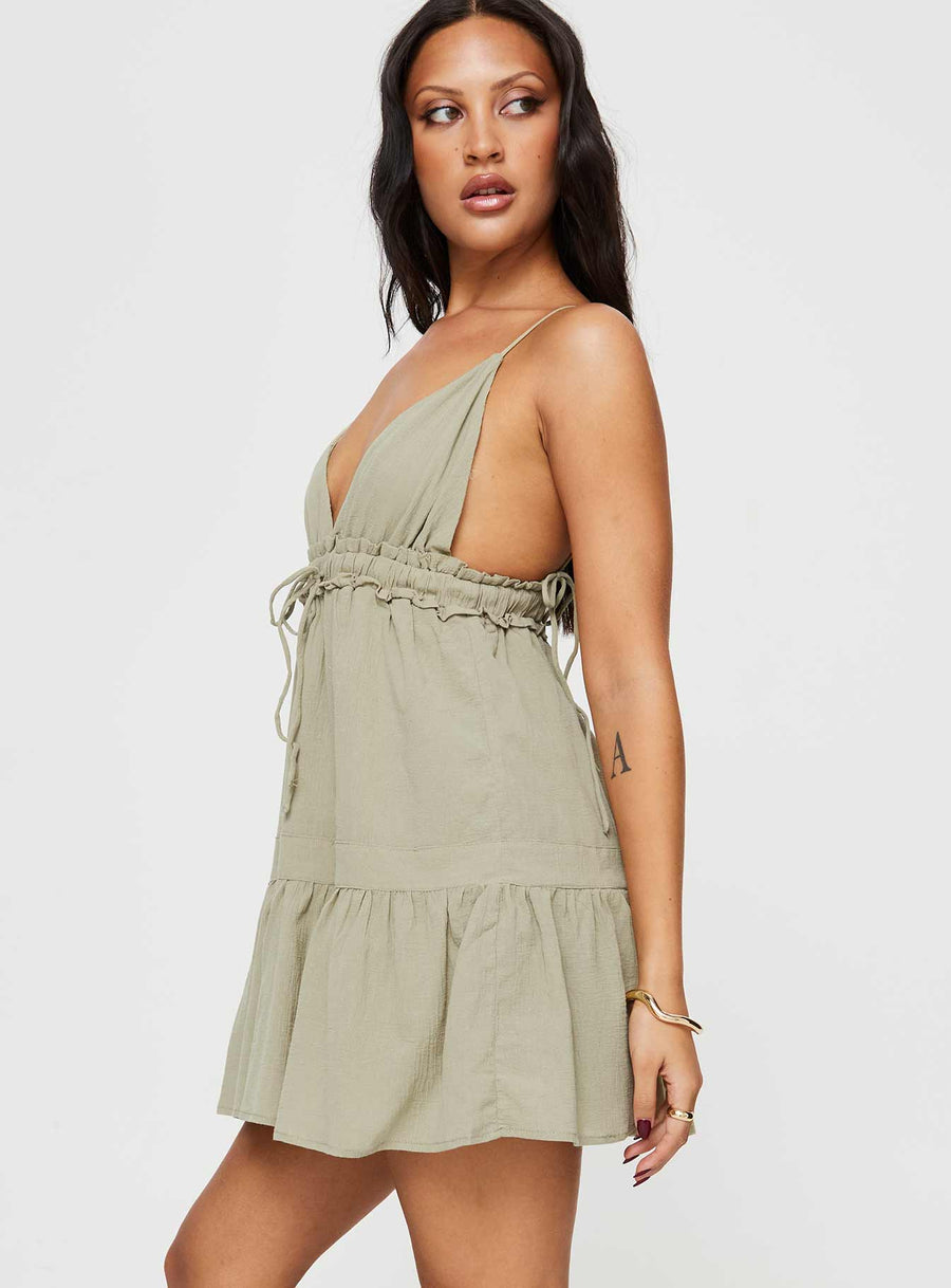 Dionne Mini Dress Olive · photo 4