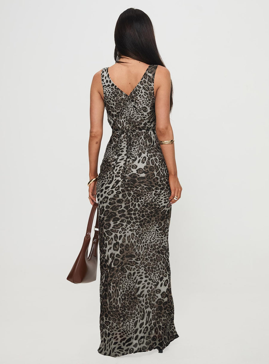 Nellie Maxi Dress Leopard · photo 5