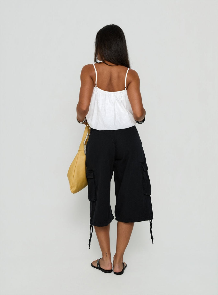 Hudsen Longline Cargo Shorts Washed Black · photo 5