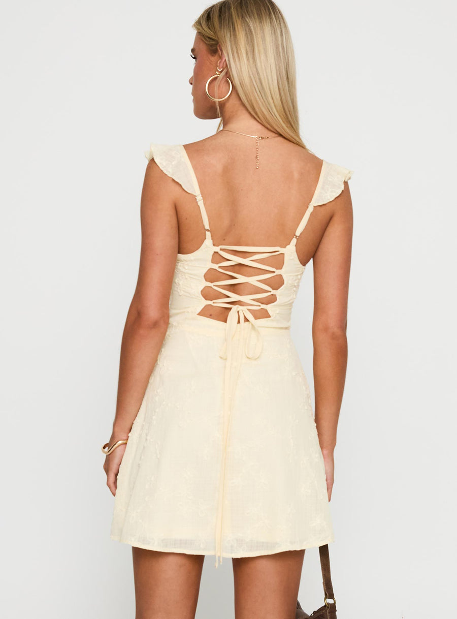 Landon Mini Dress Lemon · photo 5