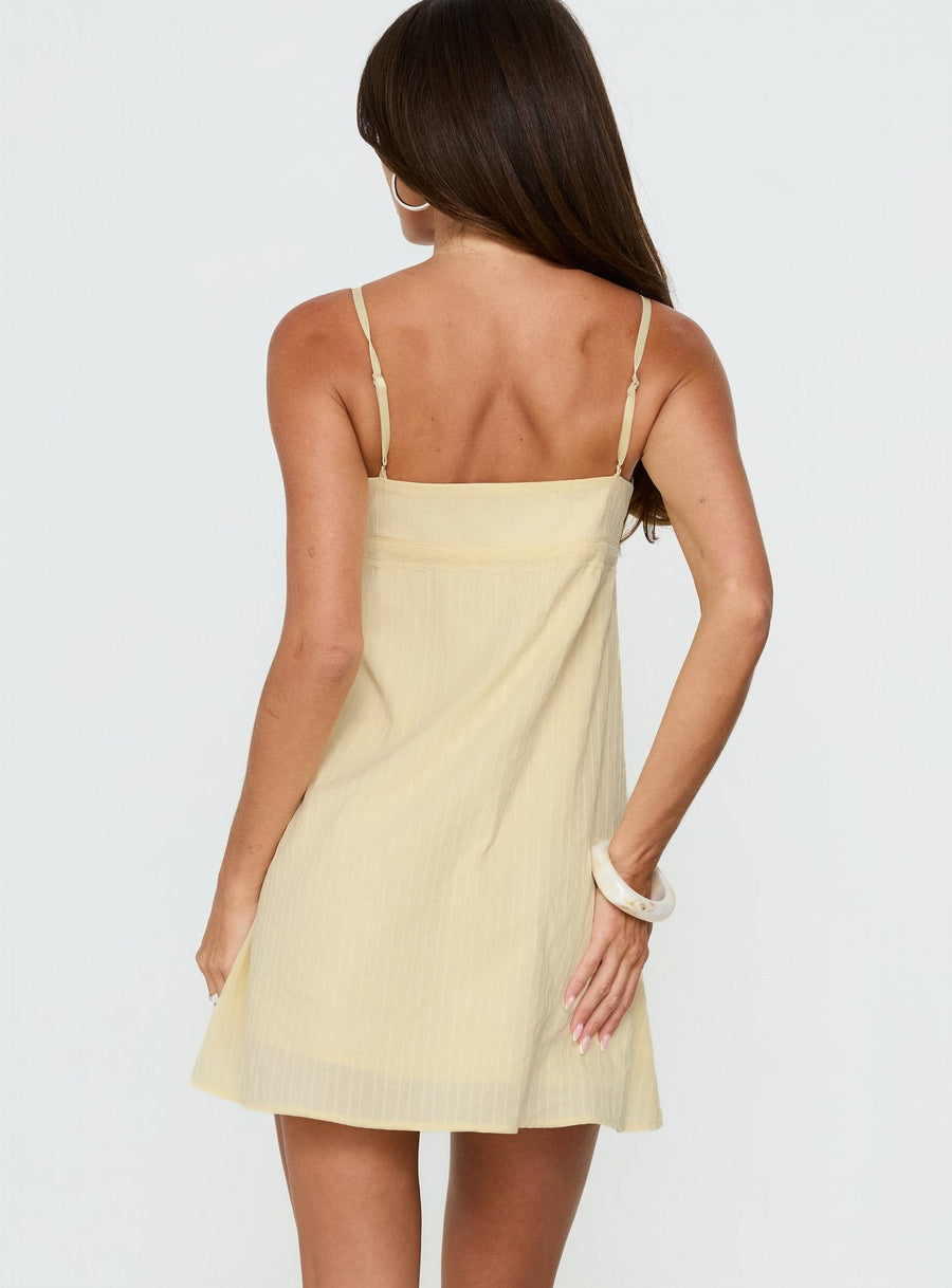 Lunya Mini Dress Lemon · photo 5