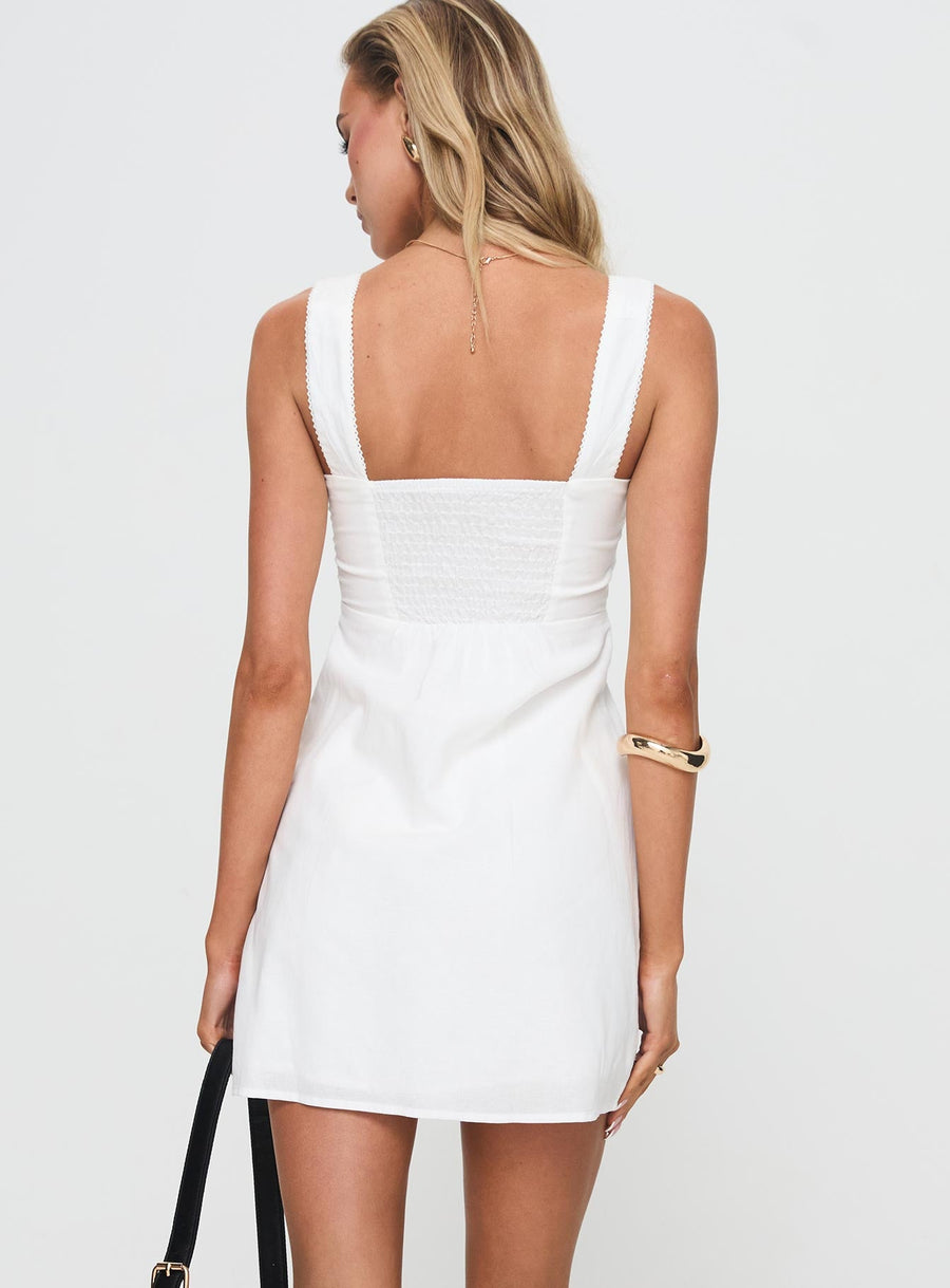 Weavery Mini Dress White · photo 5