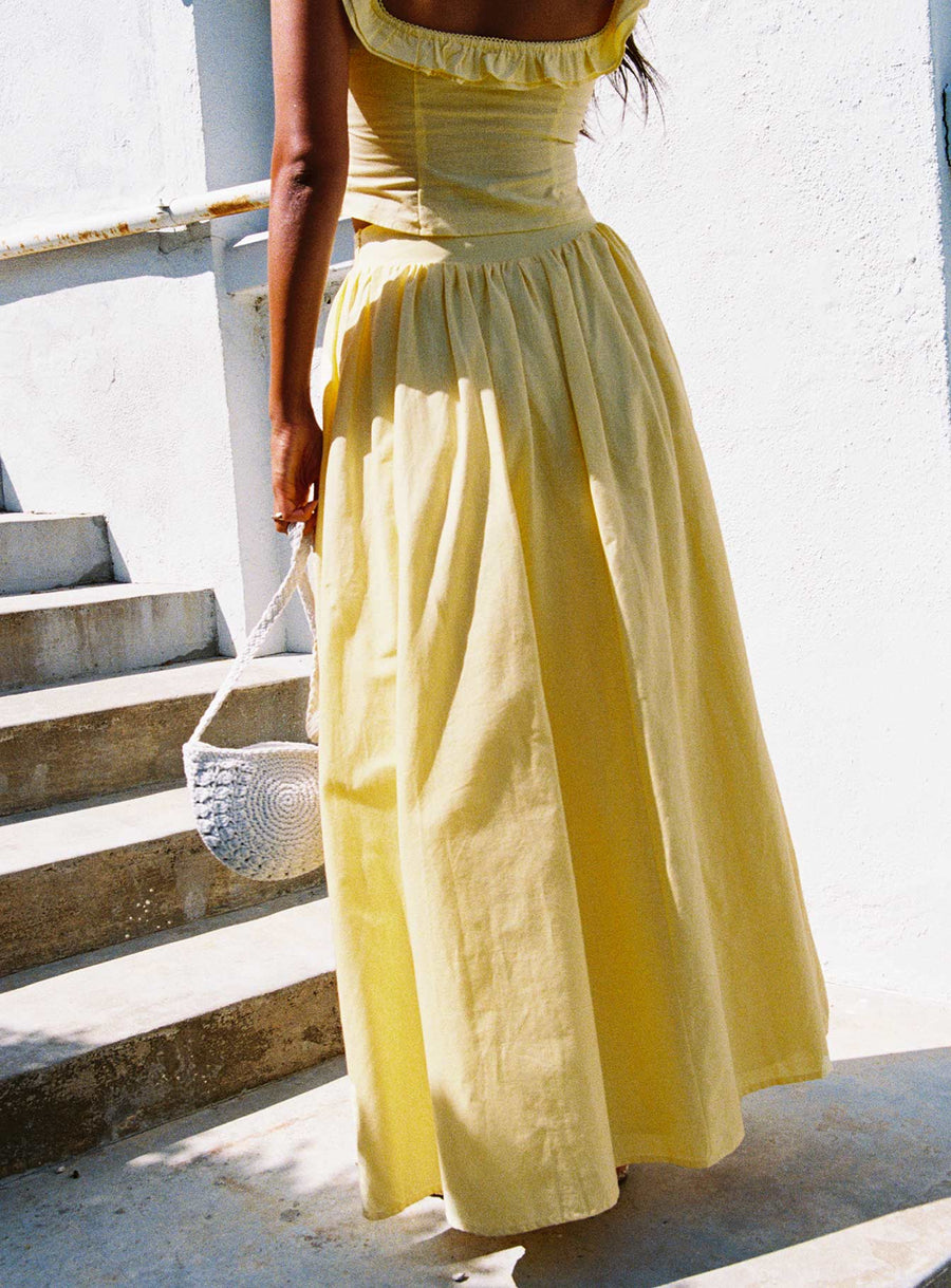 Valerio Maxi Skirt Yellow · photo 4