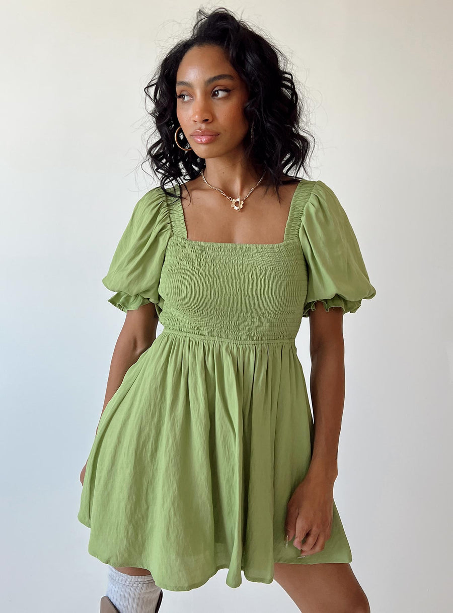 Dani Mini Dress Green · photo 6