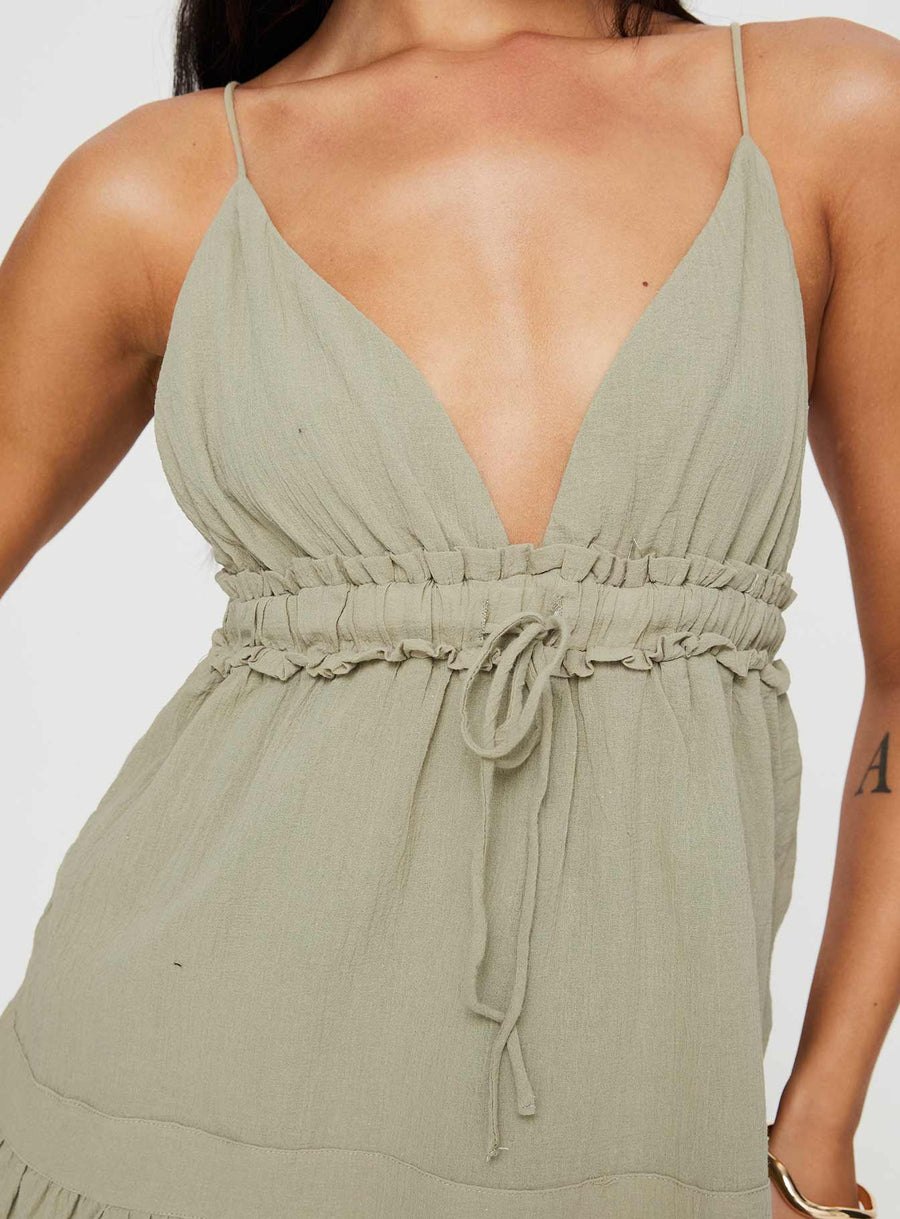 Dionne Mini Dress Olive · photo 6