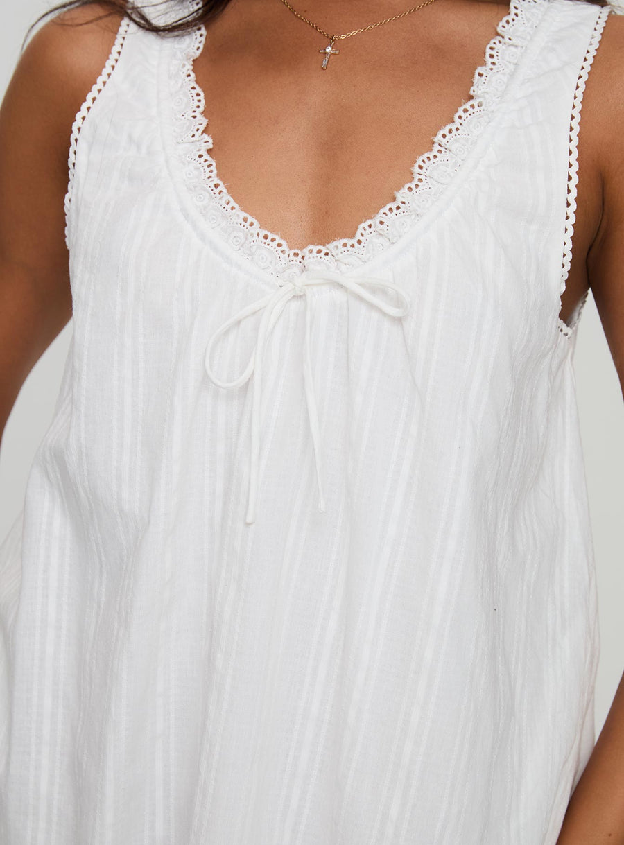 Antiquity Swing Mini Dress White Petite · photo 6