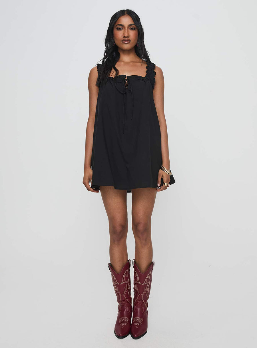 Swing Mini Dress Black Petite · photo 7