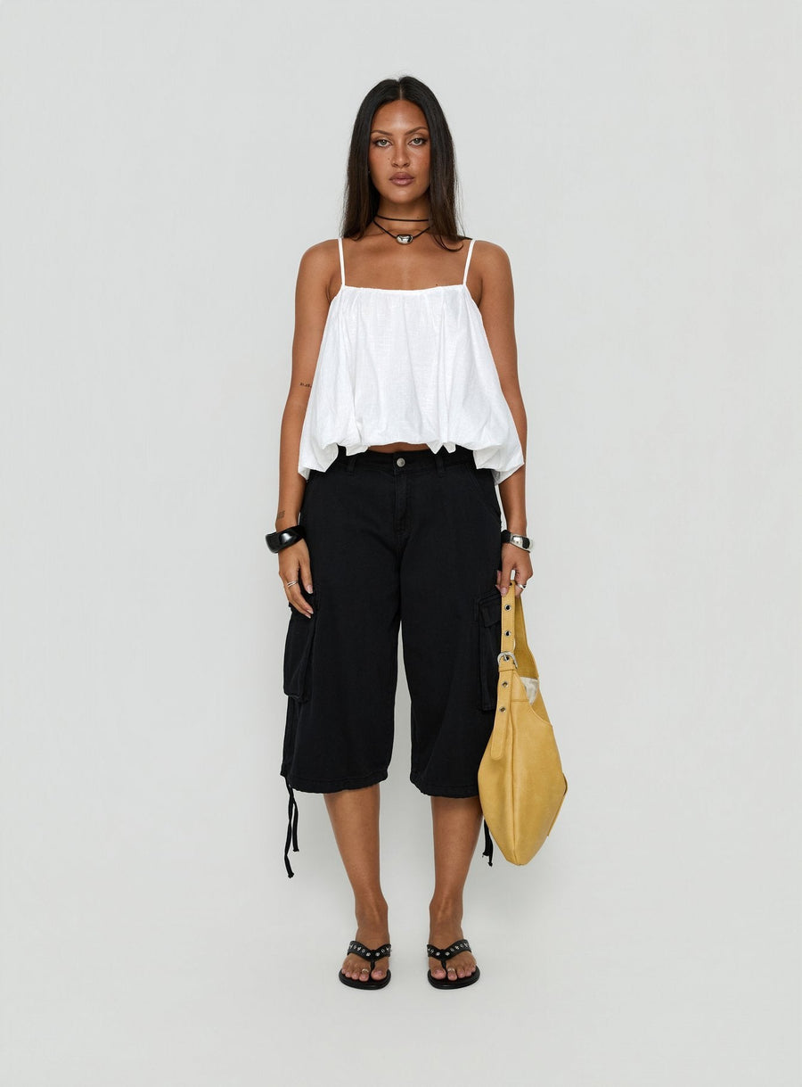 Hudsen Longline Cargo Shorts Washed Black · photo 7