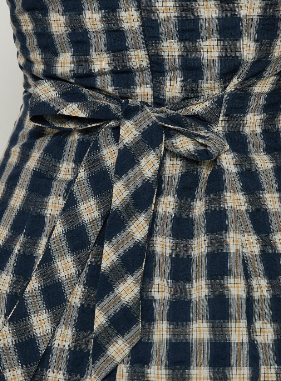Sweet Somethings Mini Dress Navy Check · photo 7