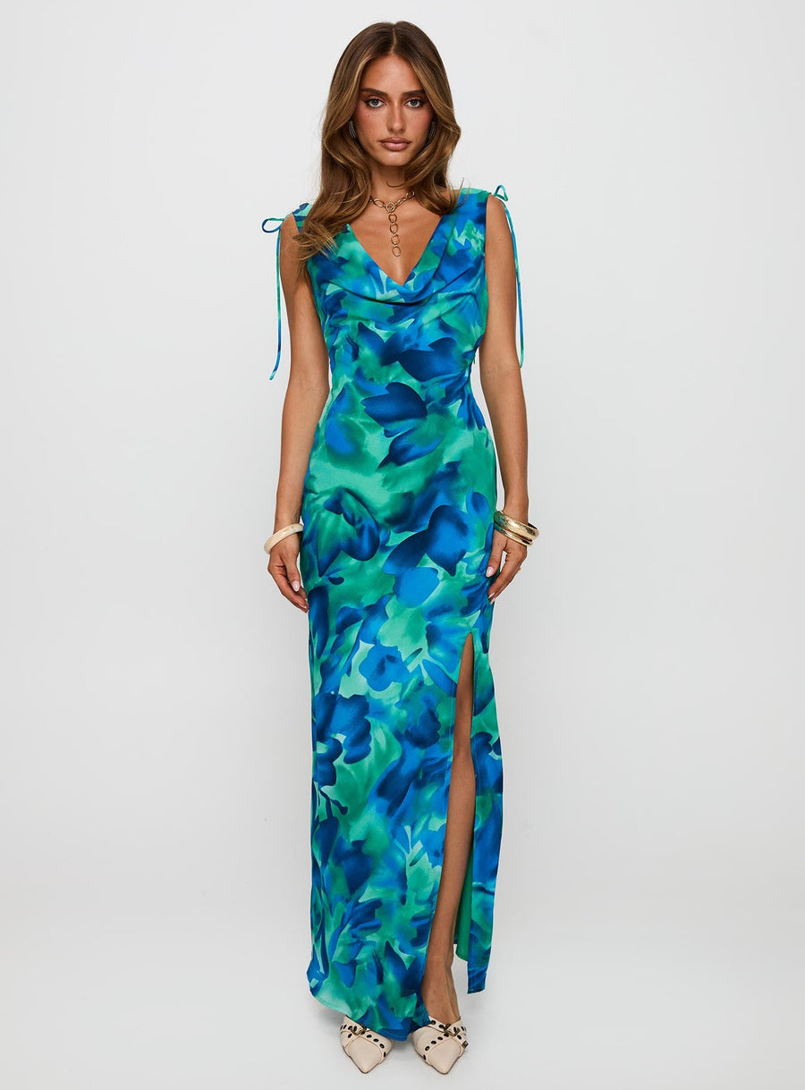 Symphonies Cowl Maxi Dress Multi · photo 6
