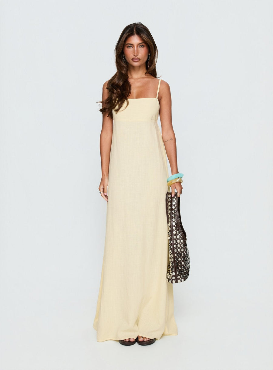 Solie Tie Back Maxi Dress Butter Petite · photo 7
