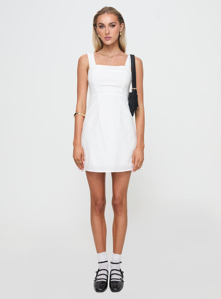 Weavery Mini Dress White · photo 7