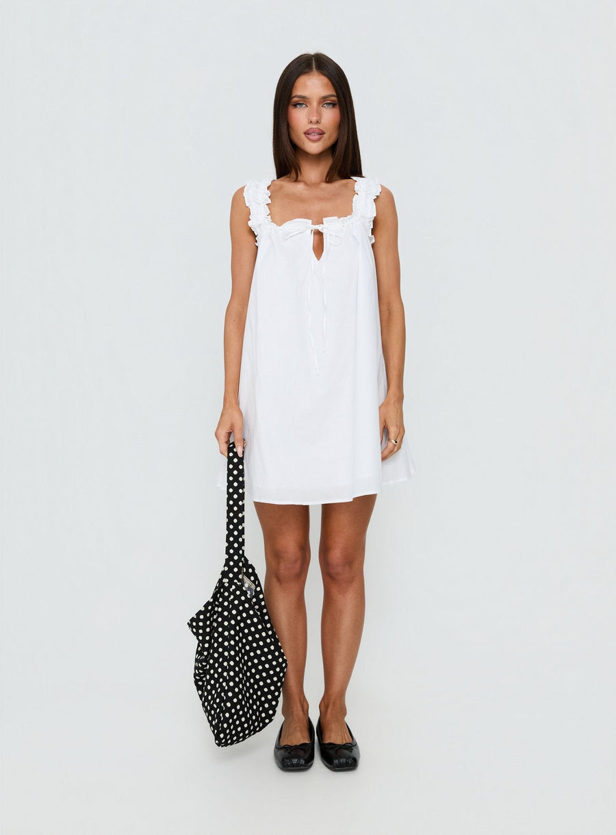 Swing Mini Dress White · photo 8
