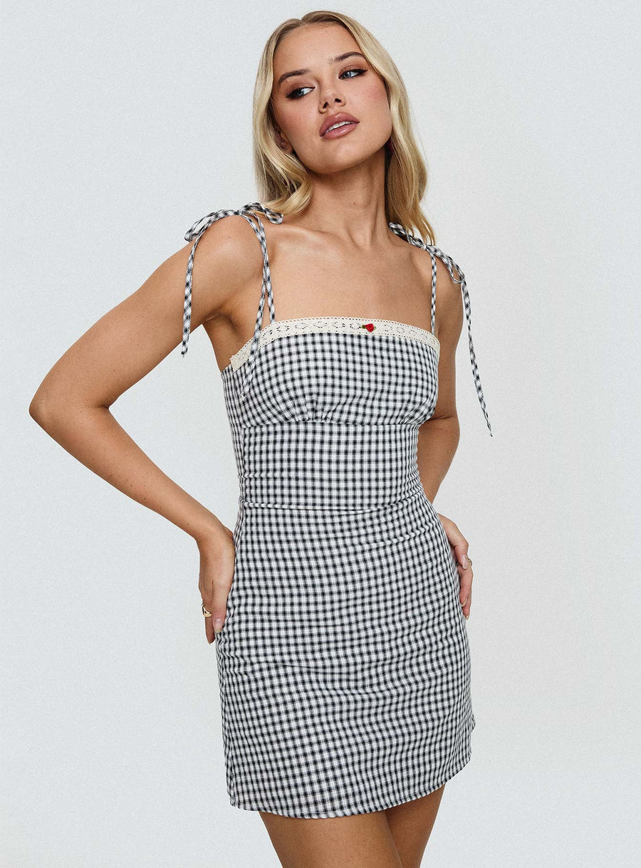 Burkes Mini Dress Black Check · photo 9