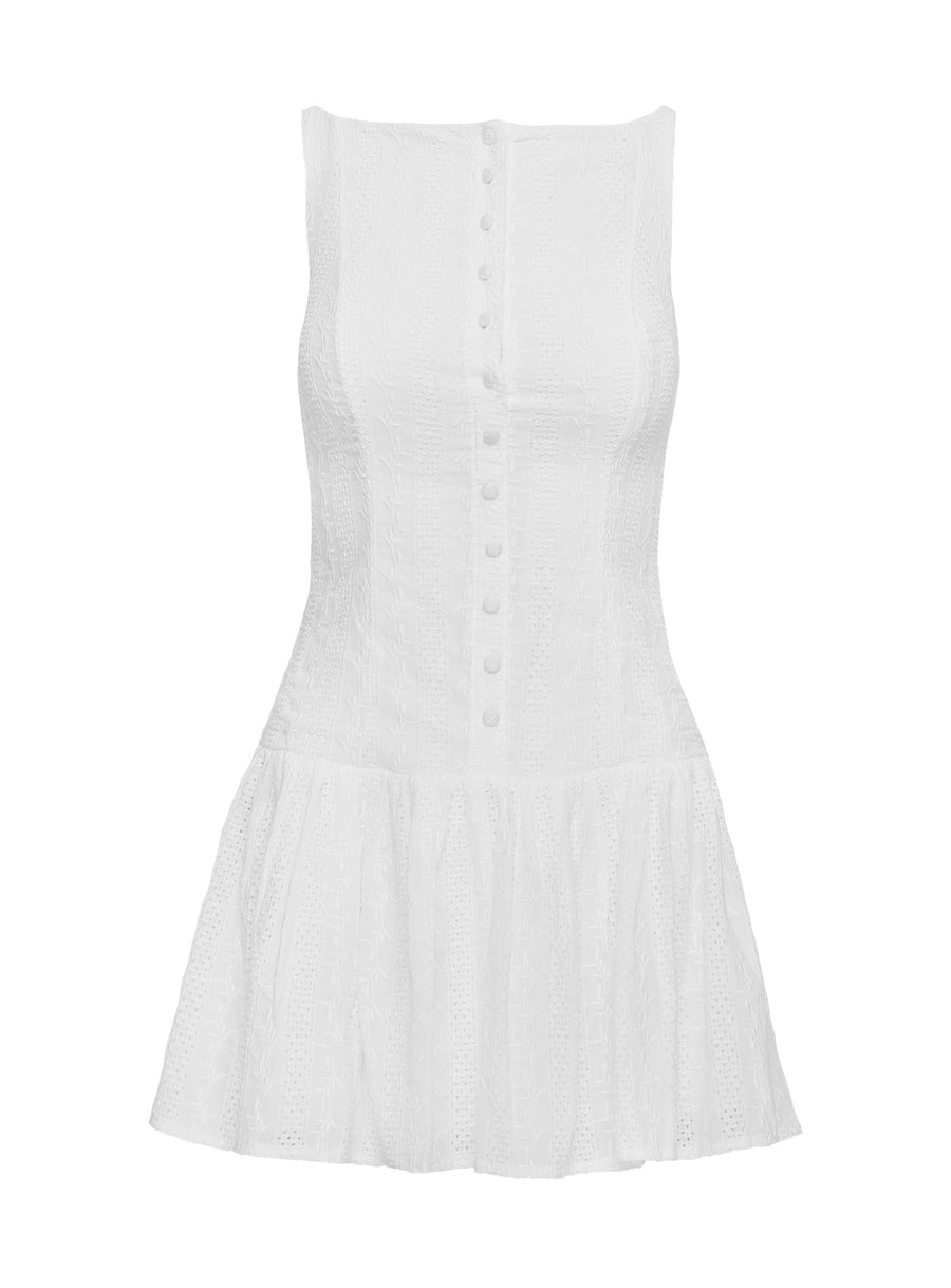 Sweeter Places Embroidered Mini Dress White · photo 6